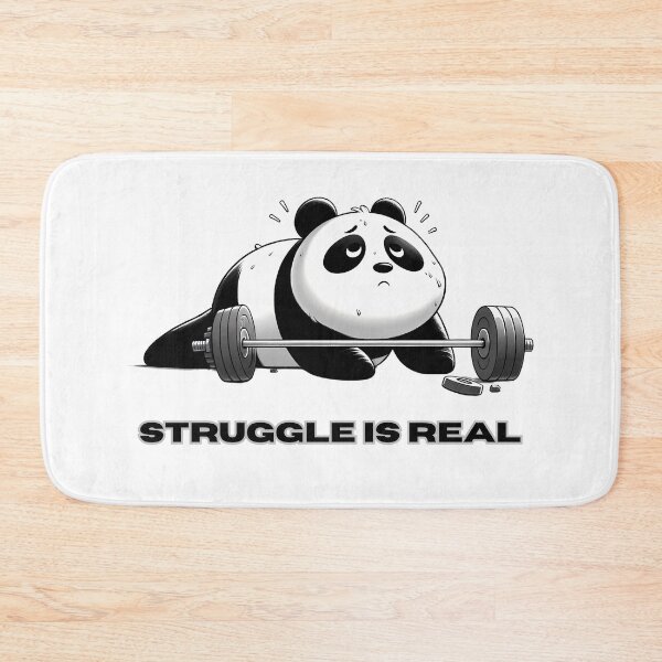 Item preview, Panda Pump - Embracing the Fitness Challenge designed and sold by RuyaFab.
