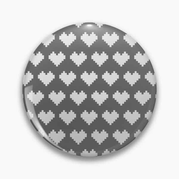 Item preview, 8-bit Heart in Grey designed and sold by Vincent White.