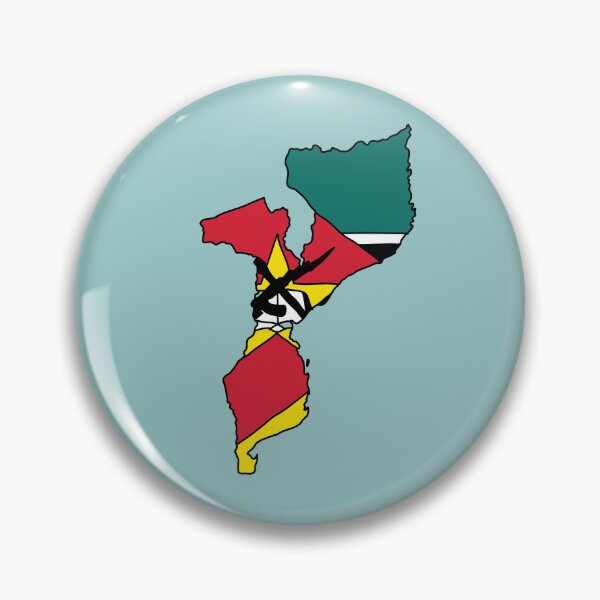 Item preview, Mozambique country shape flag designed and sold by Rachael Taylor.