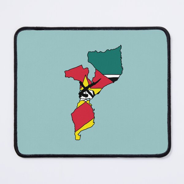 Item preview, Mozambique country shape flag designed and sold by Rachael Taylor.