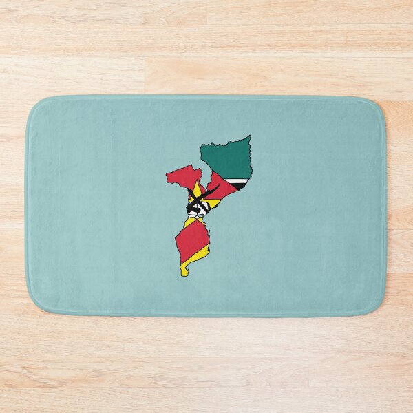 Item preview, Mozambique country shape flag designed and sold by Rachael Taylor.