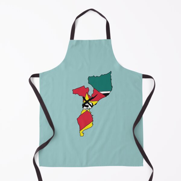 Item preview, Mozambique country shape flag designed and sold by Rachael Taylor.