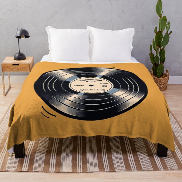 Item preview, Spin the Day - Vintage Vinyl Record designed and sold by FlamingoVibes.