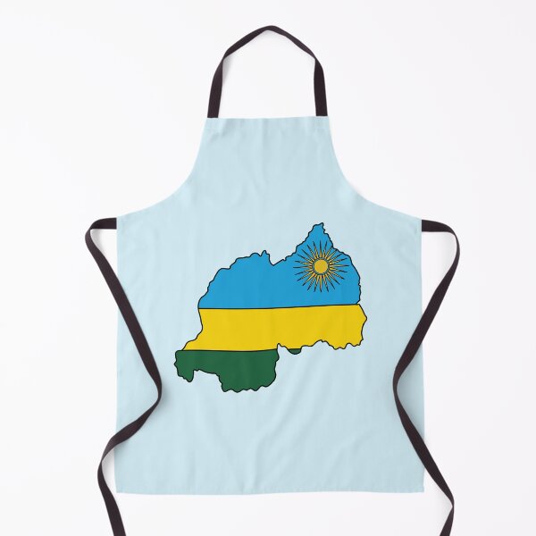 Item preview, Rwanda country shape flag designed and sold by Rachael Taylor.