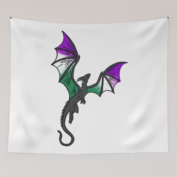 Item preview, Pride Dragon Genderqueer  designed and sold by littleblueart.