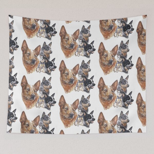 Item preview, Australian Cattle Dog Montage designed and sold by BarbBarcikKeith.