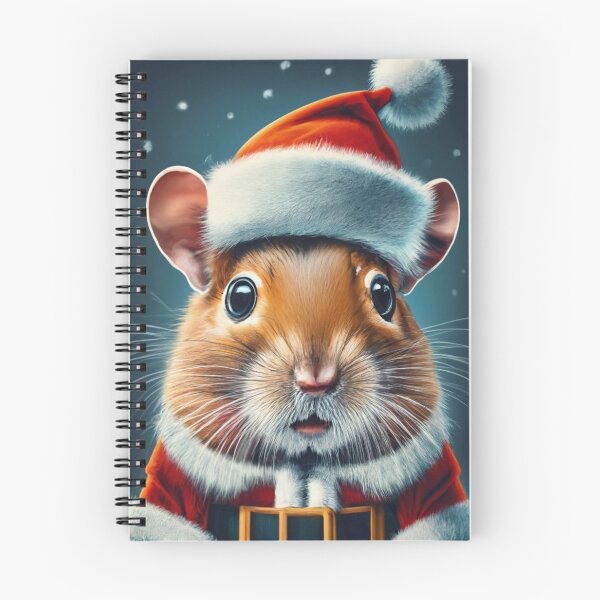 Item preview, Santa Gerbil Claus designed and sold by EmeraldeaArt.
