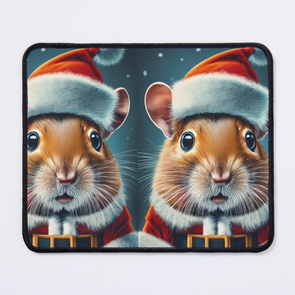 Item preview, Santa Gerbil Claus designed and sold by EmeraldeaArt.