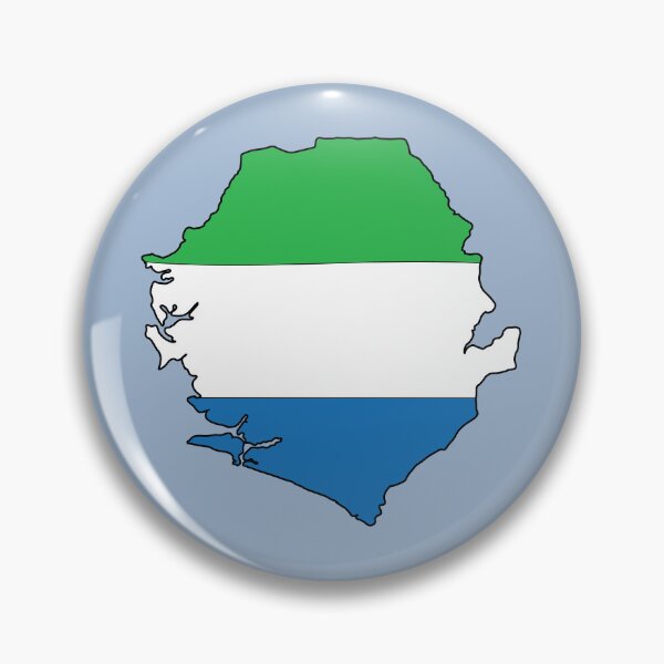 Item preview, Sierra Leone country shape flag designed and sold by Rachael Taylor.
