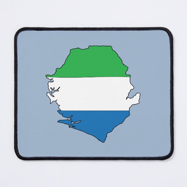 Item preview, Sierra Leone country shape flag designed and sold by Rachael Taylor.