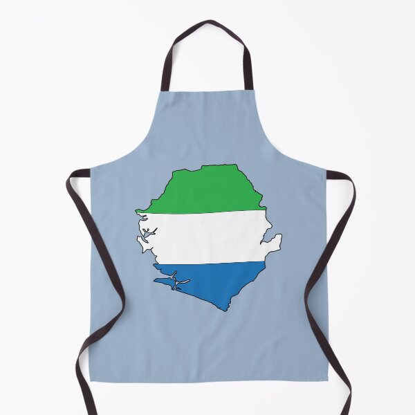 Item preview, Sierra Leone country shape flag designed and sold by Rachael Taylor.