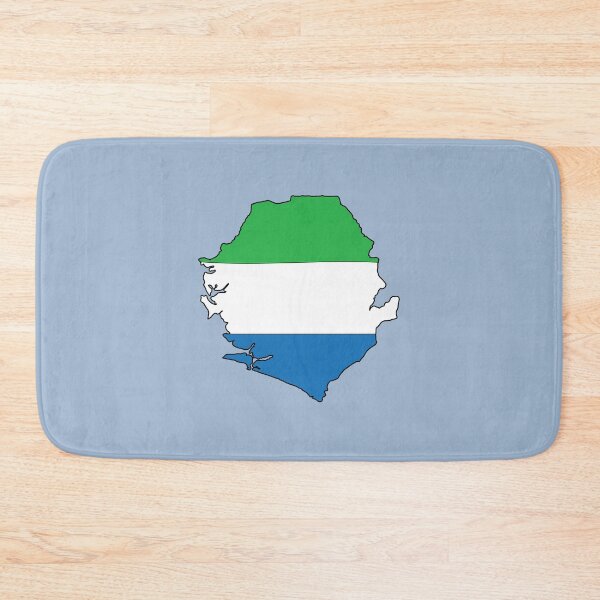 Item preview, Sierra Leone country shape flag designed and sold by Rachael Taylor.