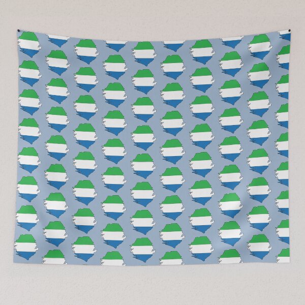 Item preview, Sierra Leone country shape flag designed and sold by Rachael Taylor.