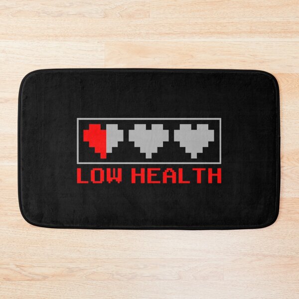 Item preview, 8-Bit Pixel Low Health with Half a Life Heart Retro Style Gamer designed and sold by Vincent White.
