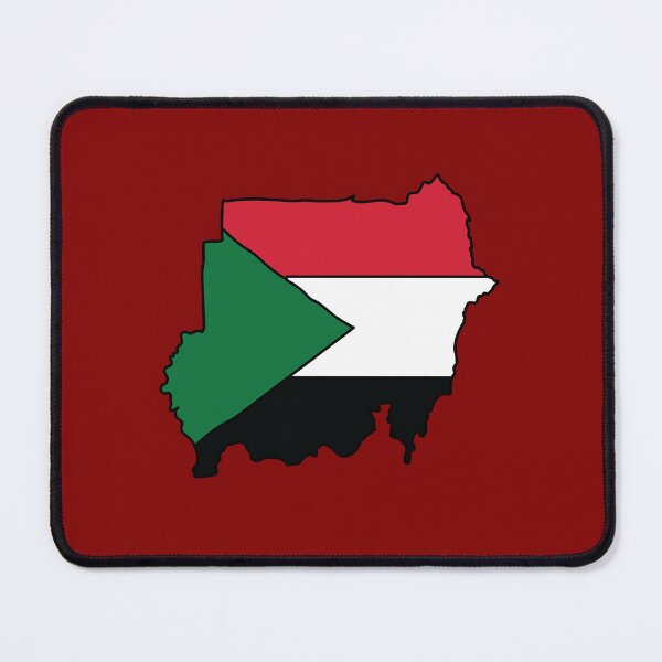 Item preview, Sudan country shape flag designed and sold by Rachael Taylor.