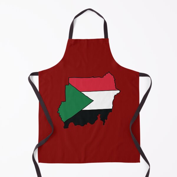 Item preview, Sudan country shape flag designed and sold by Rachael Taylor.