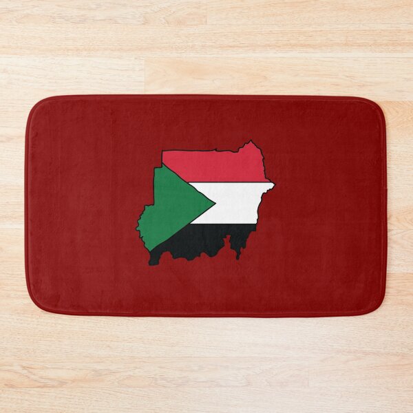 Item preview, Sudan country shape flag designed and sold by Rachael Taylor.