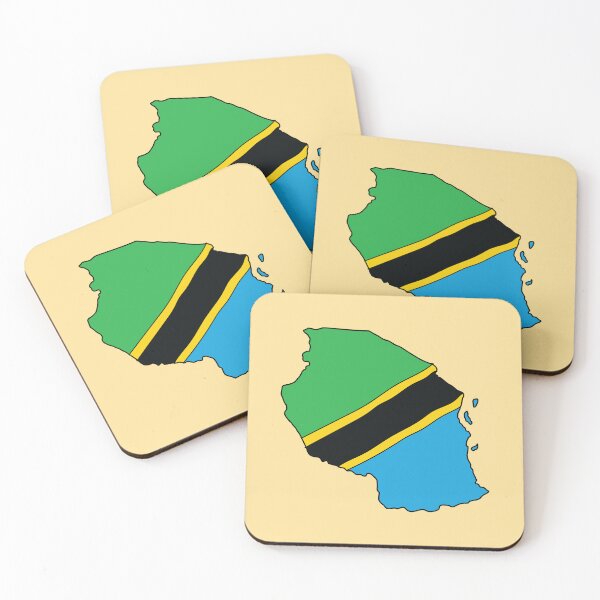 Item preview, Tanzania country shape flag designed and sold by Rachael Taylor.