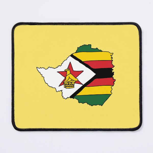 Item preview, Zimbabwe country shape flag designed and sold by Rachael Taylor.