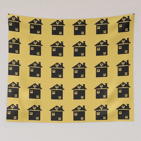 Item preview, Black House pixel art designed and sold by Xatutik.art.