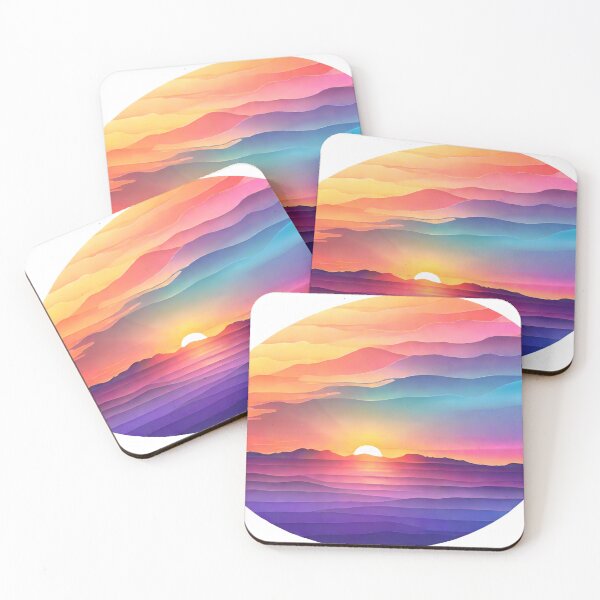 Item preview, Dawn's Embrace: Crafting Enchanting Sunrise Gradient Art (179) designed and sold by WASjourney.