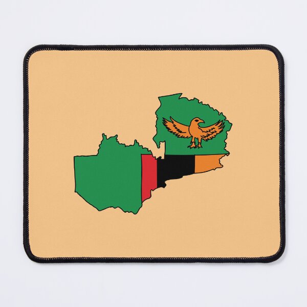 Item preview, Zambia country shape flag designed and sold by Rachael Taylor.