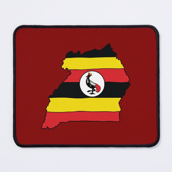 Item preview, Uganda country shape flag designed and sold by Rachael Taylor.