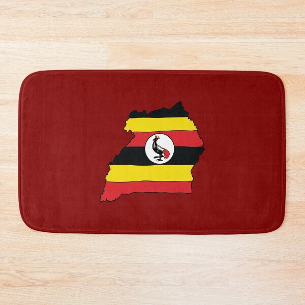 Item preview, Uganda country shape flag designed and sold by Rachael Taylor.