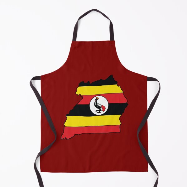 Item preview, Uganda country shape flag designed and sold by Rachael Taylor.