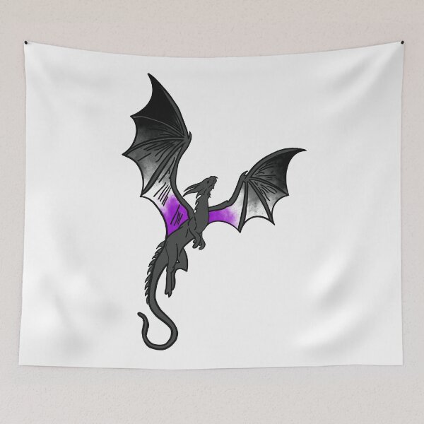 Item preview, Pride Dragon Asexual  designed and sold by littleblueart.