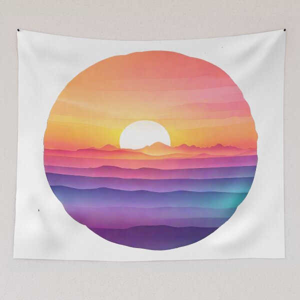 Item preview, Horizon Blend: Unveiling the Allure of Sunset Gradient Design (182) designed and sold by WASjourney.