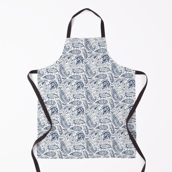 Item preview, Blue and White Paisley Pattern (Paisley / Boteh) designed and sold by Michouprint.