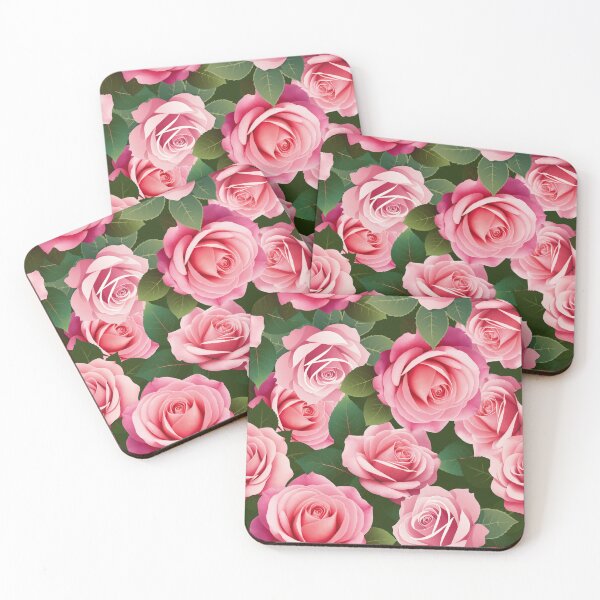 Item preview, Pink roses pattern designed and sold by AnnArtshock.