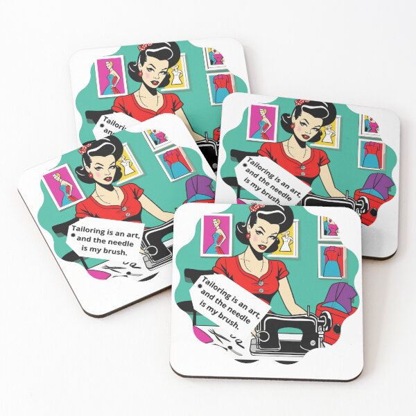 Item preview, tailoring is an art, and the needle is my brush pop art designed and sold by Anna Sacha.