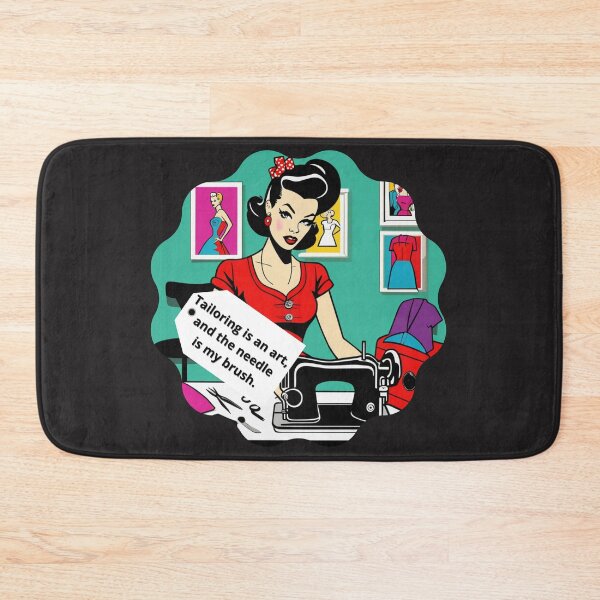 Item preview, tailoring is an art, and the needle is my brush pop art designed and sold by Anna Sacha.
