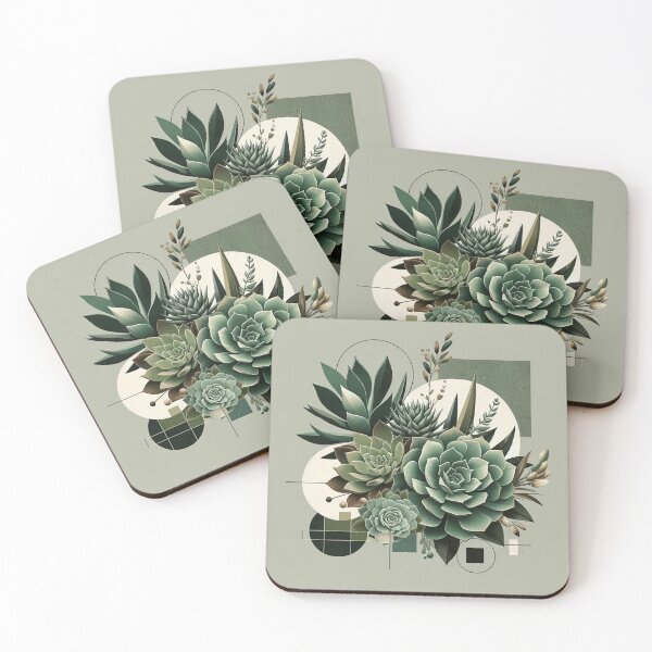 Item preview, Verdant Tranquility Succulent Symphony Art Print designed and sold by MellowLazy.
