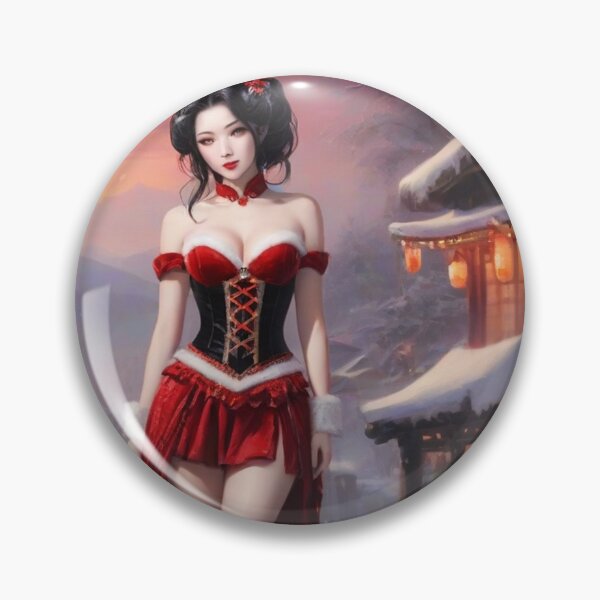 Item preview, Japanese Geisha; Merry Christmas; designed and sold by StickerApe.