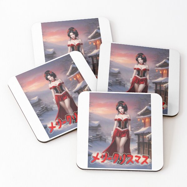 Item preview, Japanese Geisha; Merry Christmas; designed and sold by StickerApe.