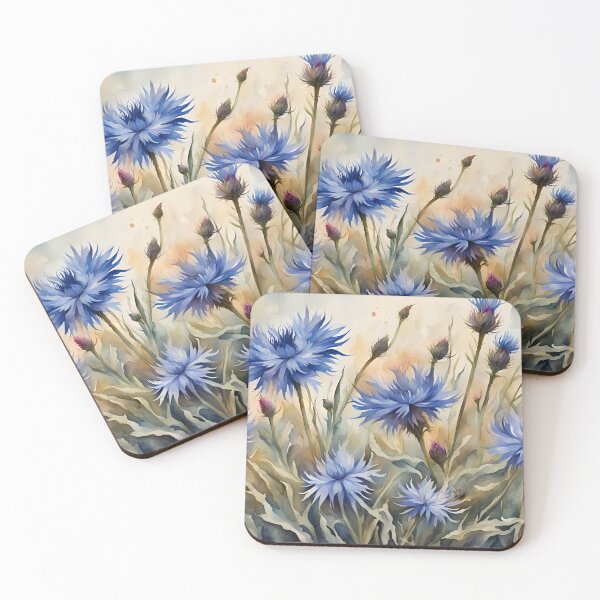 Item preview, Cornflower (Centaurea cyanus) - British Wildflowers designed and sold by Country-Artist.