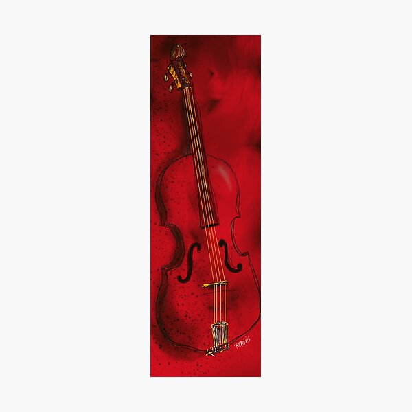 Red Violin Photographic Print