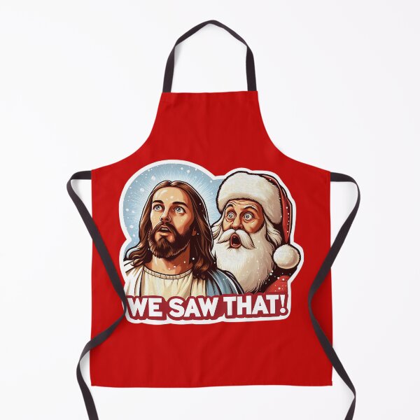 Item preview, WE SAW THAT meme Jesus Santa Claus Let It Snow Christmas Miracle designed and sold by plushism.