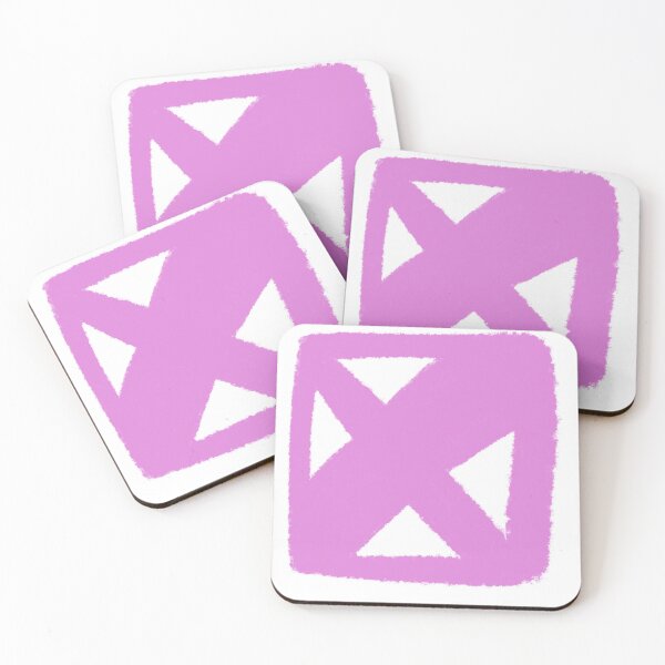 Item preview, square cross pink purple rhythm noise organic pattern designed and sold by SparksGlo-AAAA.