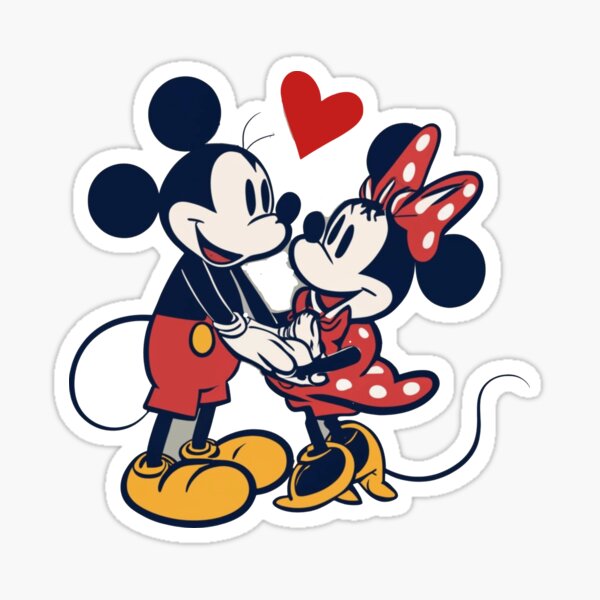 Mickey Minnie Love Stickers for Sale