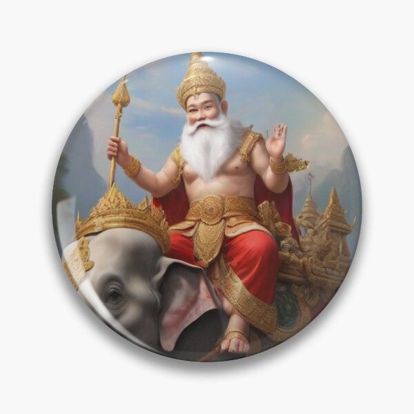 Item preview, Thai God Indra; Santa Claus; Merry Christmas; designed and sold by StickerApe.