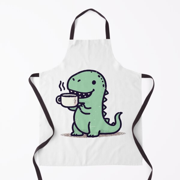 Item preview, Retro kawaii tea rex tyrannosaurus designed and sold by TomFrontierArt.