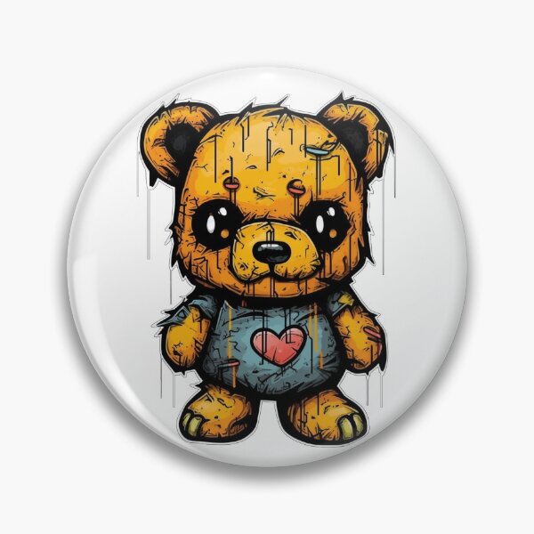 Item preview, An old, worn-out teddy bear in a T-shirt with a heart. designed and sold by InfinityCircle.