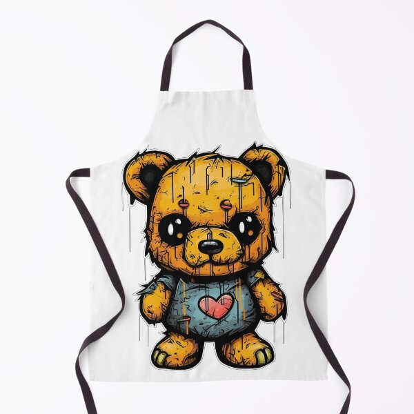 Item preview, An old, worn-out teddy bear in a T-shirt with a heart. designed and sold by InfinityCircle.