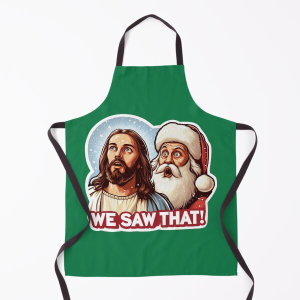 Item preview, WE SAW THAT meme Jesus Santa Claus Let It Snow Christmas Miracle designed and sold by plushism.