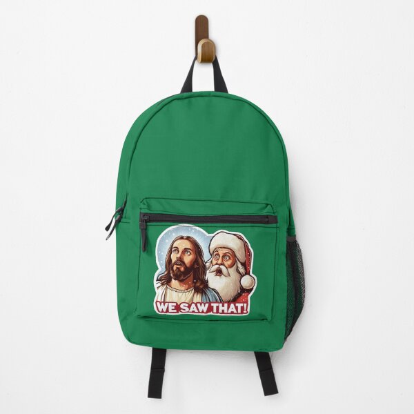 Item preview, WE SAW THAT meme Jesus Santa Claus Let It Snow Christmas Miracle designed and sold by plushism.