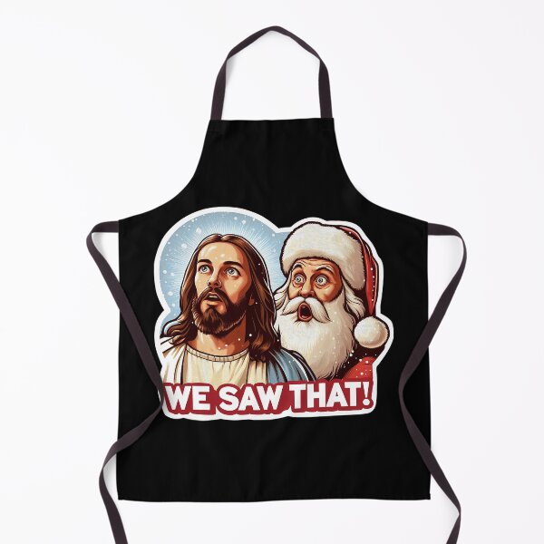 Item preview, WE SAW THAT meme Jesus Santa Claus Let It Snow Christmas Miracle designed and sold by plushism.